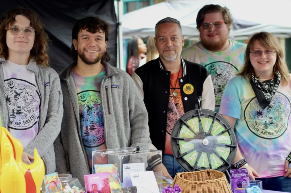 Anchor Health staff at a Pride event.
