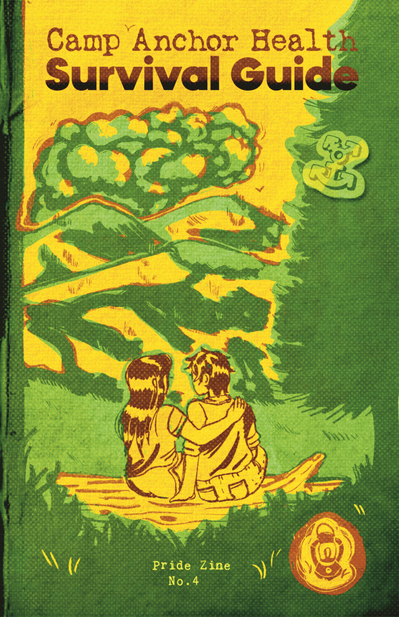 Anchor Health Pride Zine - Vol. 4: "Camp Anchor Health Survival Guide" cover