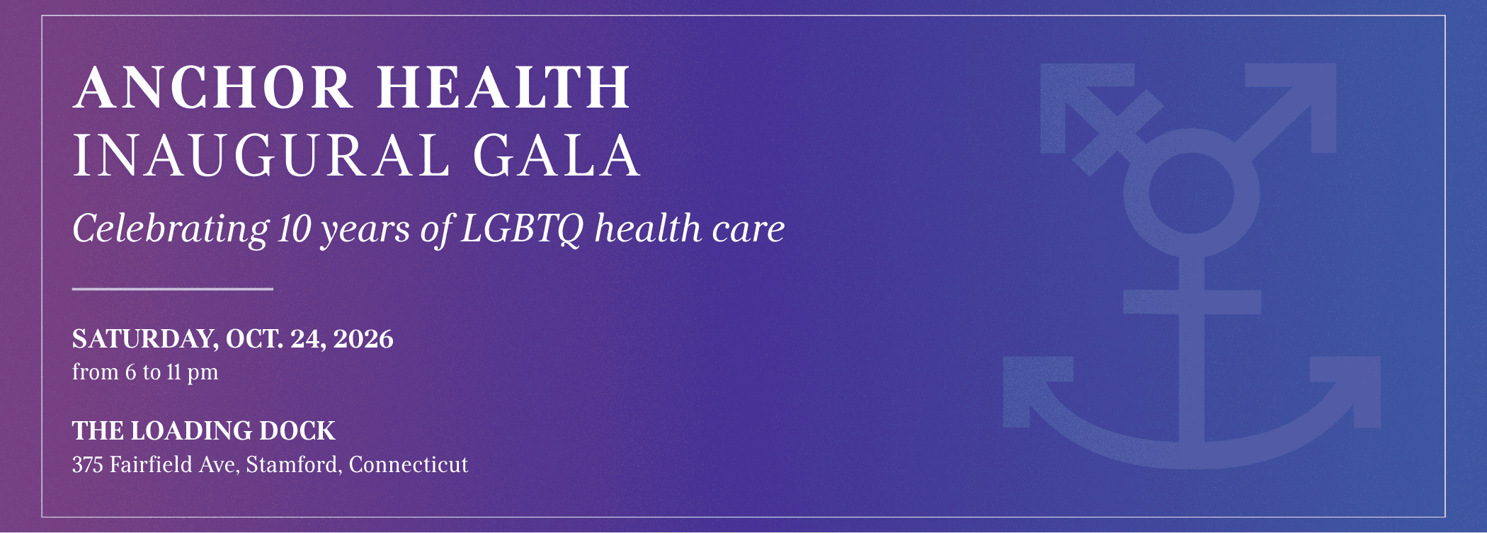 Anchor Health Inaugural Gala banner